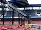 Zrekonstruovaná tribuna stadionu Sparty na Letné.