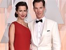 Benedict Cumberbatch si oblékl na pedávání Oscar bílé smokingové sako Timothy...
