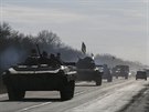 Ukrajinská armáda u Artmivsku (25. února 2015).
