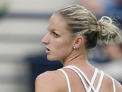 Karolna Plkov se raduje po povedenm deru v semifinle na turnaji v Dubaji.