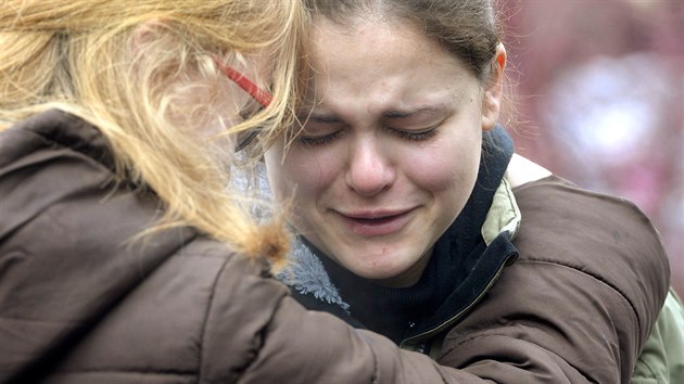 Pieta za oběti střelce v Uherském Brodě (25. února 2015)