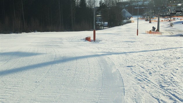 sten upraven Jezern sjezdovka ve Skiarelu Lipno.