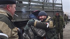 Prorutí povstalci v dobytém Debalceve (19. února 2015)