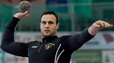 Halové mistrovství �eské republiky v atletice - Jan Marcell  zvít�zil ve vrhu...