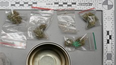 Policie objevila u dealer balíky s marihuanou.