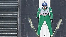 Rakouský sdruená Bernhard Gruber na velkém mstku ve Falunu.