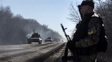 Ukrajinská armáda u Artmivsku  (25. února 2015).