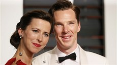 Sophie Hunterová a Benedict Cumberbatch (Los Angeles, 23. února 2015)