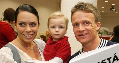 David Huf s manelkou Danielou a synem Davidem (2009)
