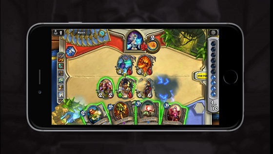 Ilustraní obrázek propagující mobilní verzi Hearthstone