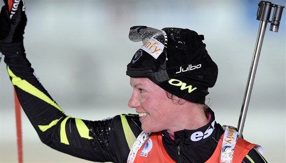 COMEBACK DOKONÁN. Francouzská biatlonistka Marie Dorinová Habertová se dokázala...