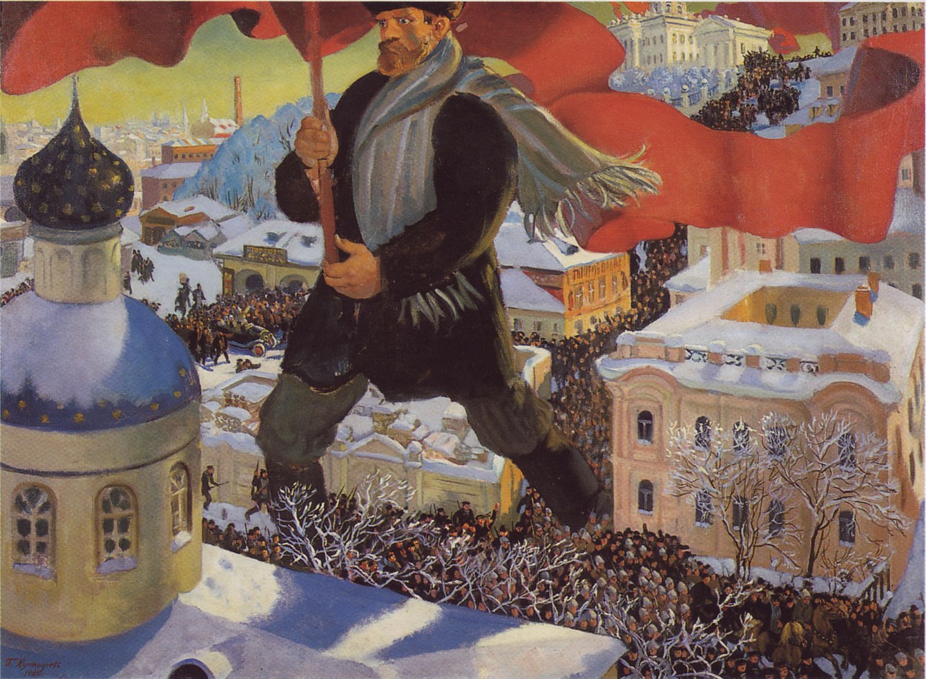 Obraz Bol�evik od Borise Kustodieva z roku 1920