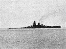 Japonská válená lo Musai na snímku z íjna 1944.
