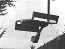 Tak vypadaly sedaky lanovky v letech 1940 a 1956.