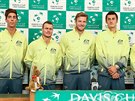 Australský daviscupový tým ped utkáním s eskem.