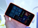 Microsoft Lumia 640 na veletrhu MWC v Barcelon