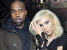 Kanye West a Kim Kardashianová (Paí, 5. bezna 2015)