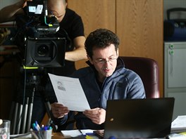 Záběr z natáčení nových dílů seriálu Případy 1. oddělení
