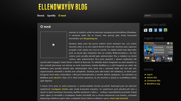 Blog Vojtcha Ellendwaye Daka