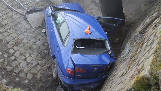 Nehoda seatu u Bzence na Hodonnsku (1. bezna 2015).