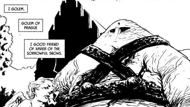Z komiksu The Sorrowful Putto of Prague/Truchlivý amoret pra�ský