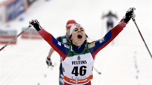 Heidi Wengov slav druh msto v zvodu Svtovho pohru na 10 km klasicky v Lahti.