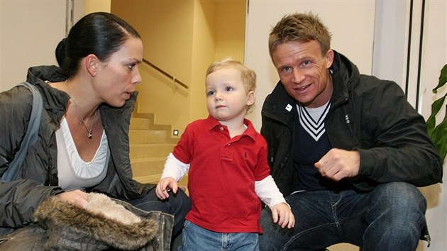 David Huf s manelkou Danielou a synem Davidem (2009)