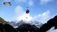 Záchrana ly�a�� v Dolomitech