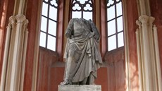 Skulptura polního maršála Karla Filipa Schwarzenberga, který v roce 1813...