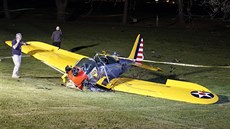 Havárie letadla herce Harrisona Forda na golfovém hiti u Los Angeles (5....