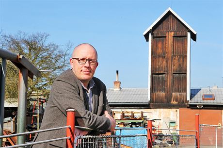 Jan Eder, starosta a velitel obnoveného Sboru dobrovolných hasi Jeniov, ped...