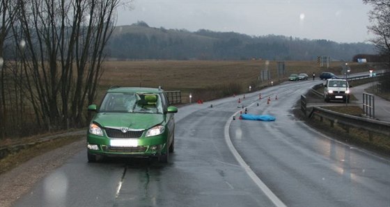 Tragická nehoda v Lánov nedaleko Vrchlabí. (15. bezna 2015)