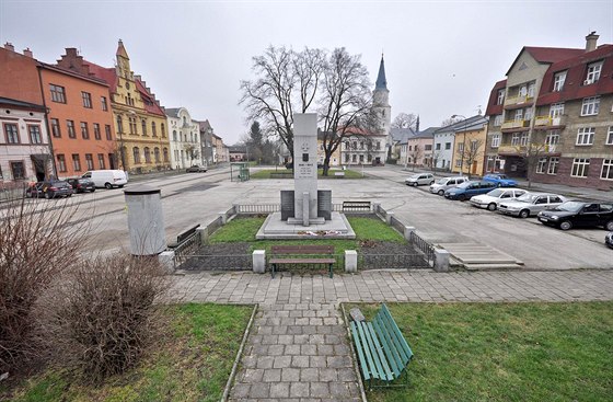 Námstí Svobody ve Starém Bohumín v souasném stavu, tedy ped rekonstrukcí.