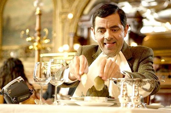 Rowan Atkinson ve filmu Prázdniny pana Beana (2007)