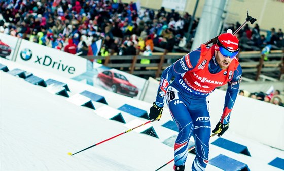 Michal lesingr bhem sprintu SP v ruském Chanty-Mansijsku