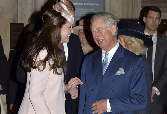 Thotná Kate a princ Charles (Londýn, 9. bezna 2015)