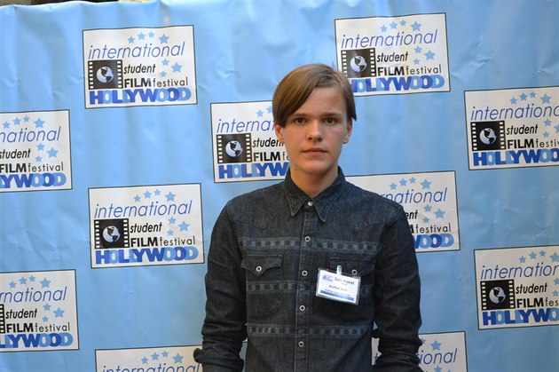 Karel Pavlík na Mezinárodním studentském filmovém festivalu v Hollywoodu.