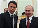 Ruský prezident Vladimir Putin s italským premiérem Mateem Renzim (5. bezna...