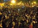 Tunisané se shromádili v hlavním mst, aby vyjádili soustrast obtem...