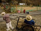 Nagoro, Japonsko, vesnice, stra�áci