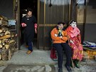 Nagoro, Japonsko, vesnice, stra�áci