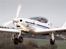 Pilot Jií Prua startuje na letiti v Píbrami k letu na Kavkaz. (17. bezna...