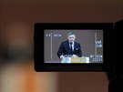 Na sjezdu SSD vystoupil i slovenský premiér Robert Fico (13. bezna 2015)