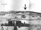 Snímek z roku 1966 poízený z s. území zachytil prostor u bavorského...