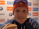 astný biatlonista Ondej Moravec komentuje svj výkon, který vedl ke stíbrné...