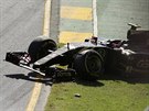 Pastor Maldonado nedovezl svj lotus do cíle Velké ceny Austrálie.