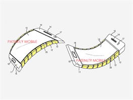 Koncept smartphonu Samsungu s flexibilním asi