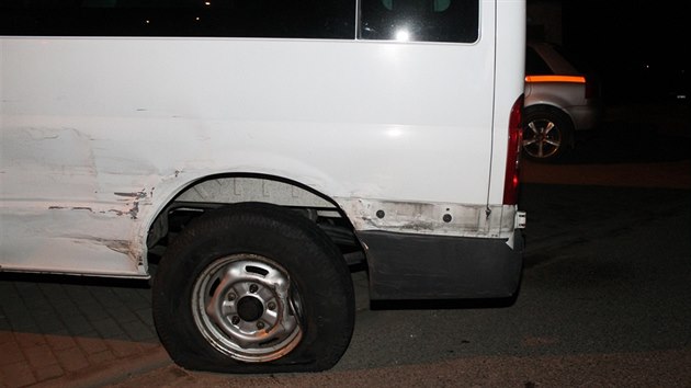 Vkendov nehoda kody Roomster a Fordu Transit v Bukovanech na Hodonnsku.