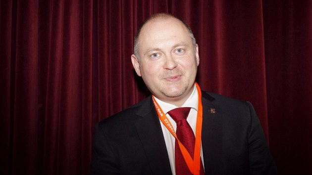 Jihomoravsk hejtman Michal Haek na sjezdu na dnou stranickou funkci nekandiduje (13. bezna 2015).