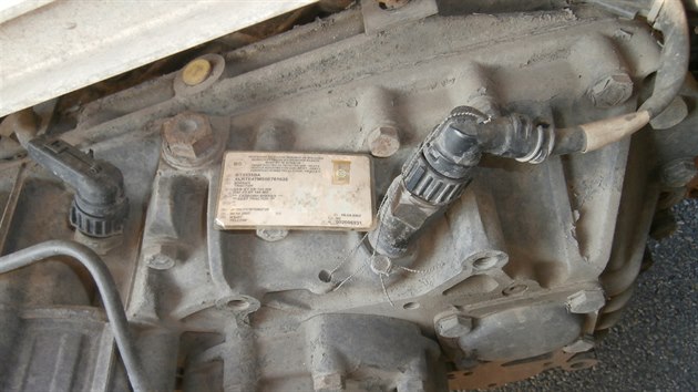 Magnet na tachografu bulharskho kamionu.